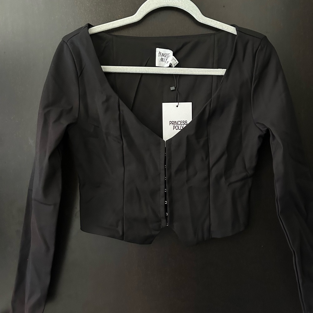 princess polly black going out/nice top, NWT